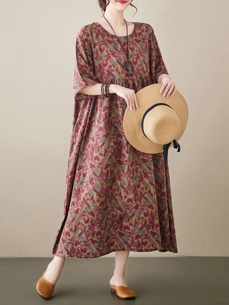 Always Remember Me Women's Round Neck Smock Dress