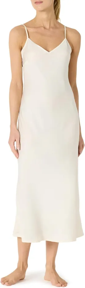 Amazon Essentials Women's Soft Satin Sleeveless Cami Midi Nightgown