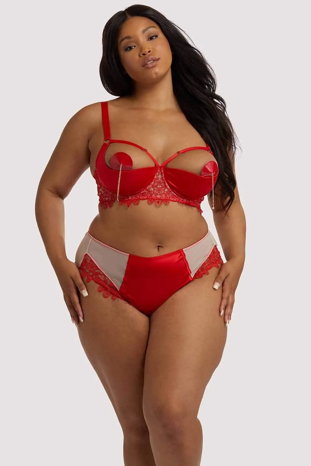 Anaise Red Quarter Cup Bra