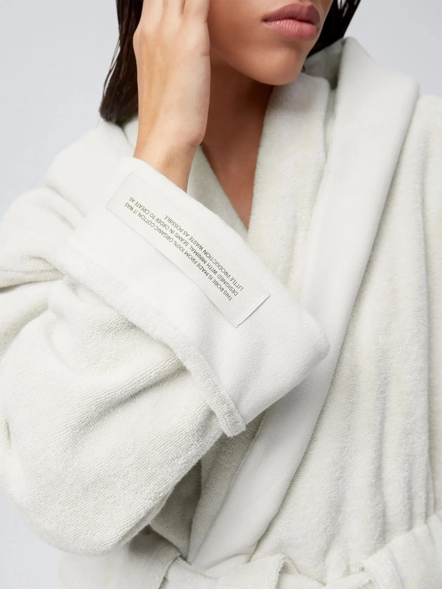 Bathrobe—limestone