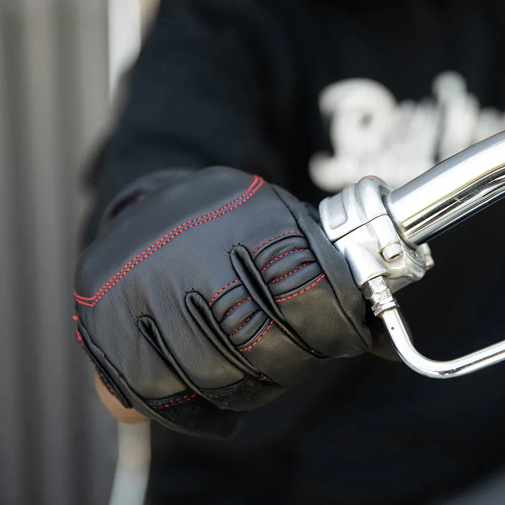 BILTWELL BELDEN LEATHER GLOVE [REDLINE]