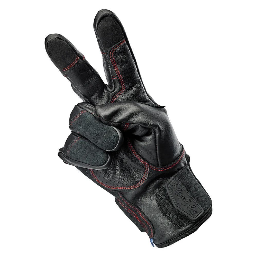 BILTWELL BELDEN LEATHER GLOVE [REDLINE]