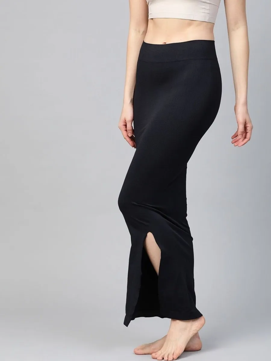 Black Knitted Saree Shapewear