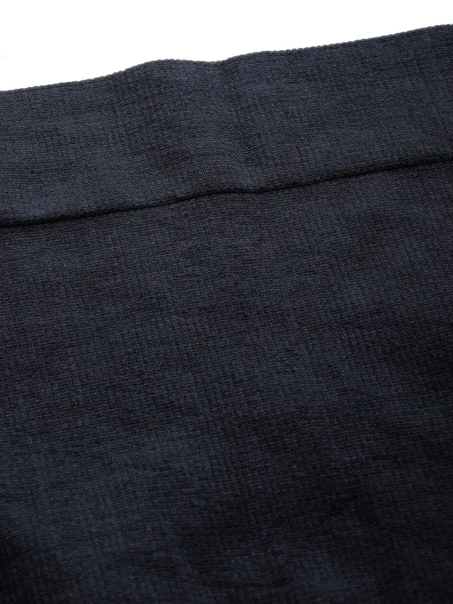 Black Knitted Saree Shapewear