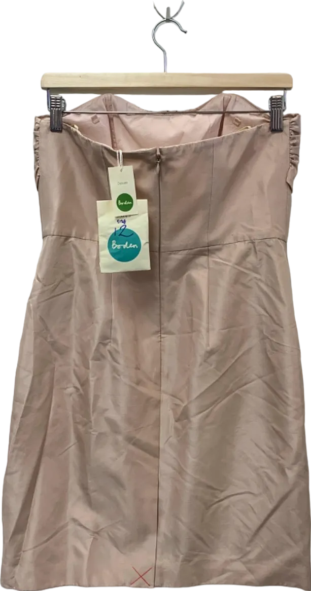 Boden Pink Strapless Dress Size 12