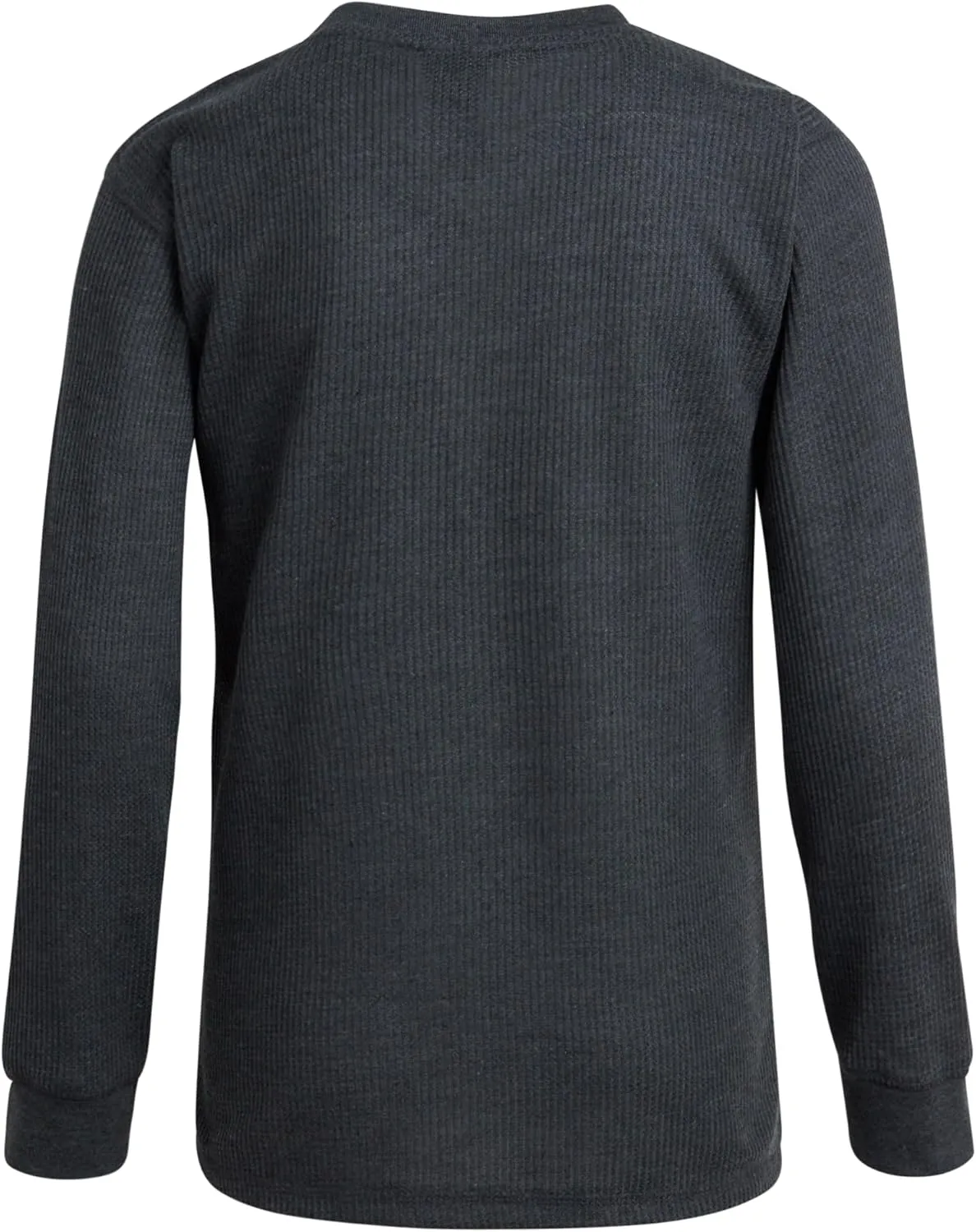 Boys' Shirt - 2 Pack Waffle Knit Long Sleeve Thermal Crewneck T-Shirt (8-18)
