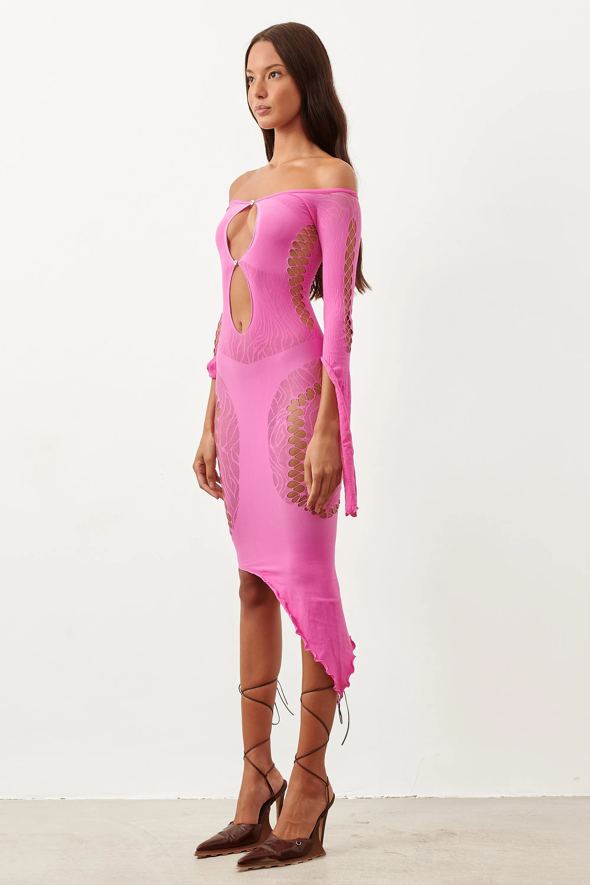 Charlotte Dress Fuchsia