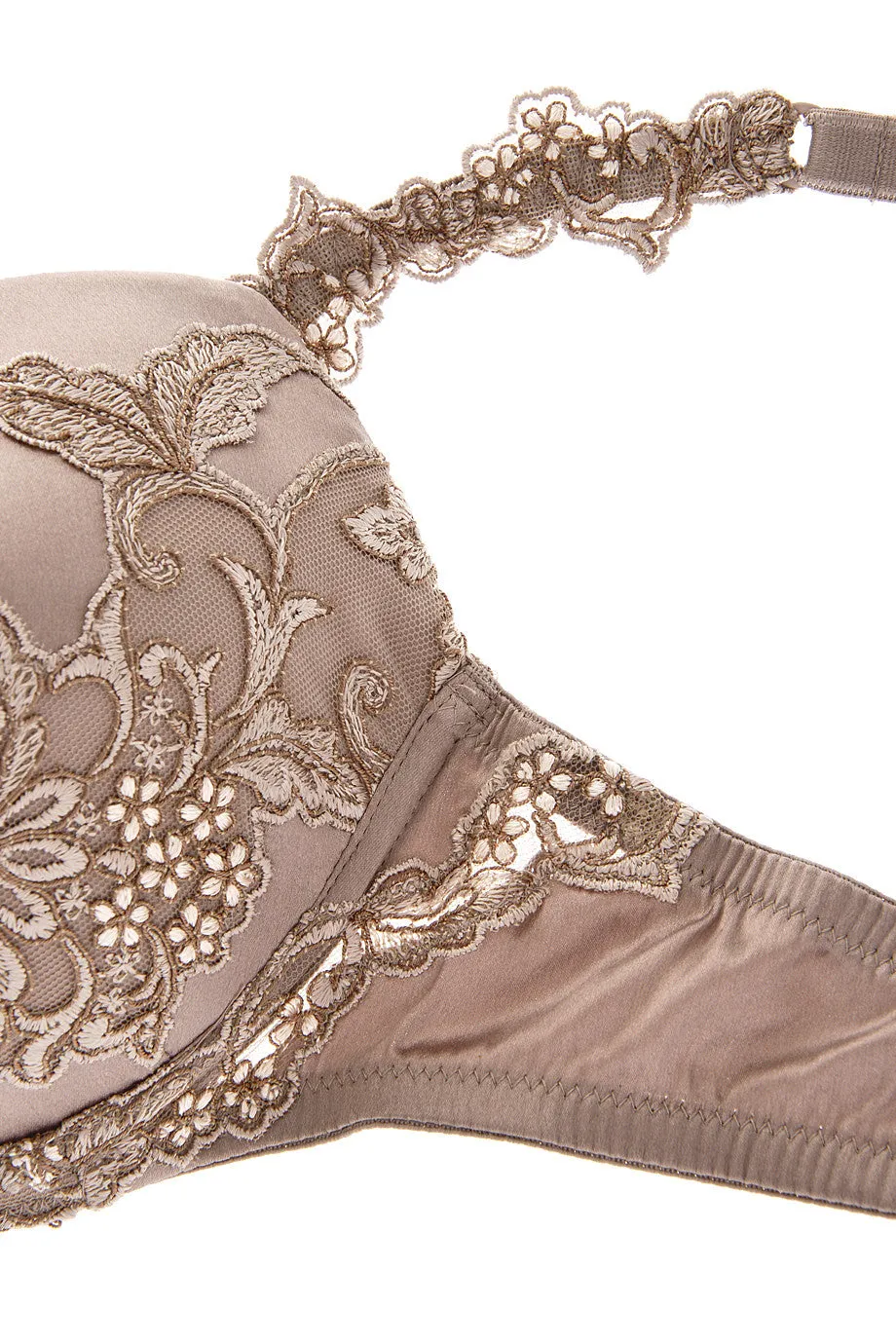 COTTON CLUB LILY Silk Floral Bra