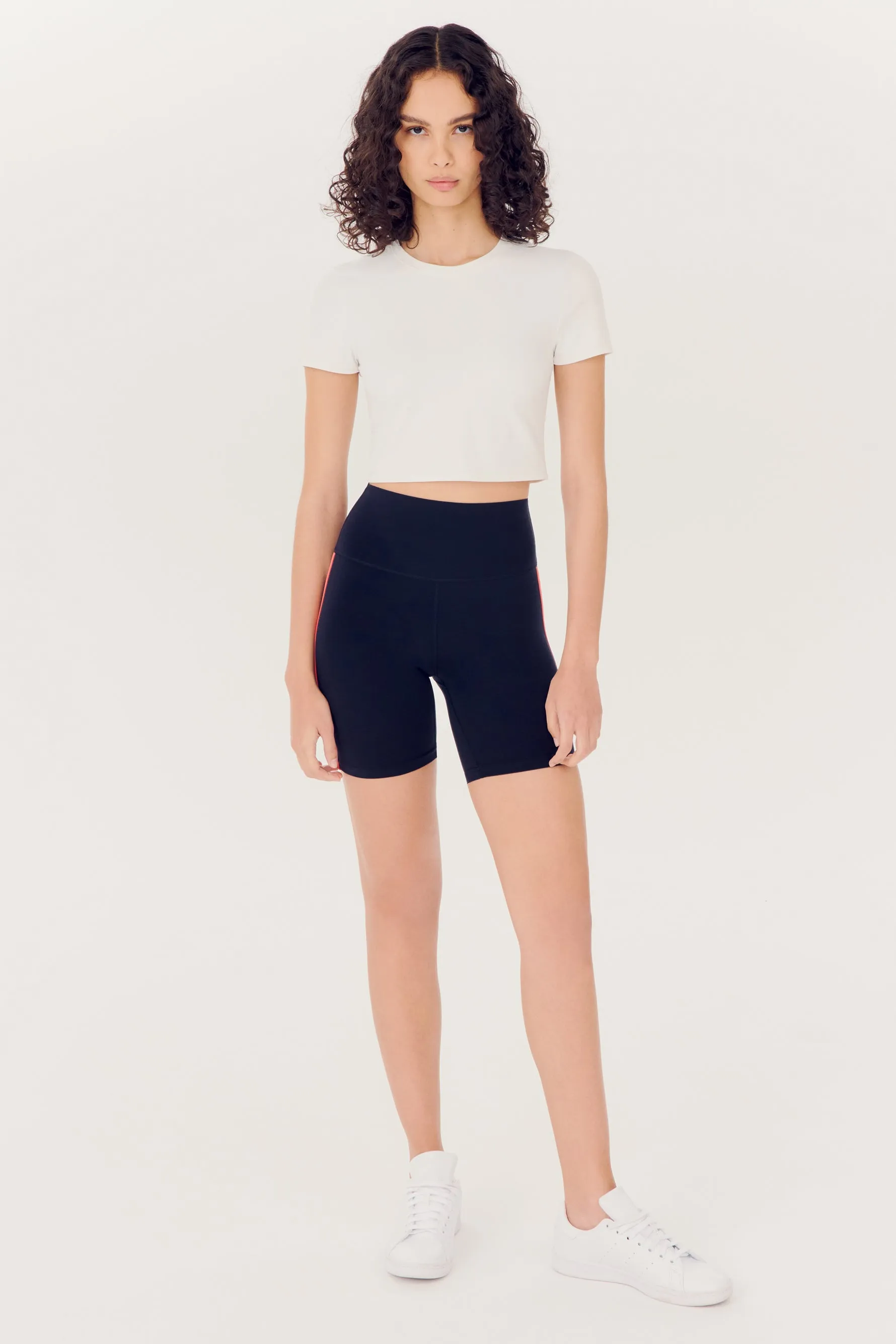 Ella High Waist Airweight Short - Indigo/Melon