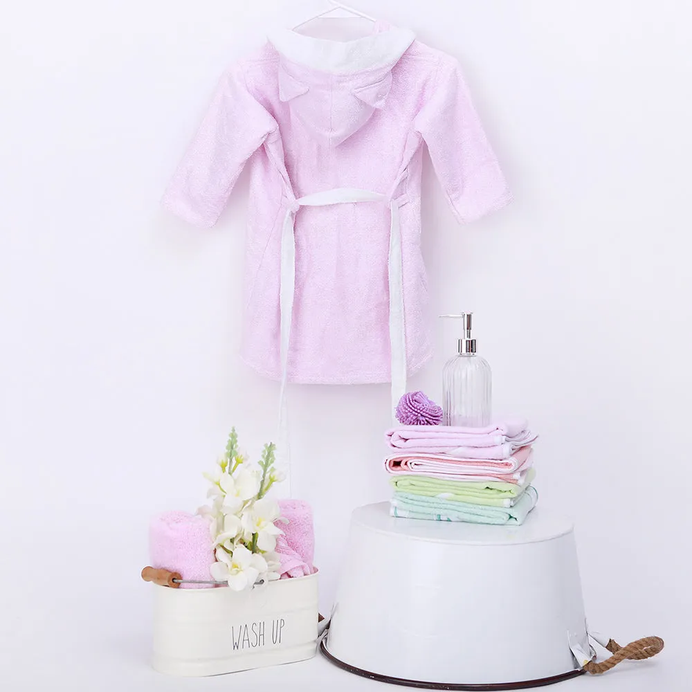 Fancy Fluff Bamboo Cotton Kids Poncho - Kitty