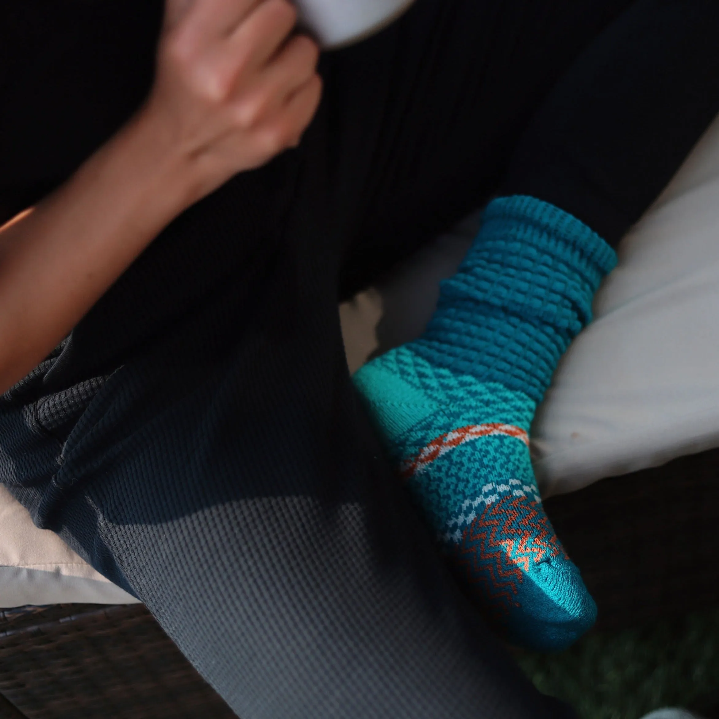 Fusion Slouch Crew Socks - Abalone