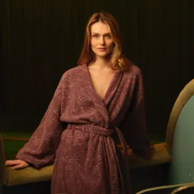 Givre Shawl Collar Women's Bathrobe by Yves Delorme