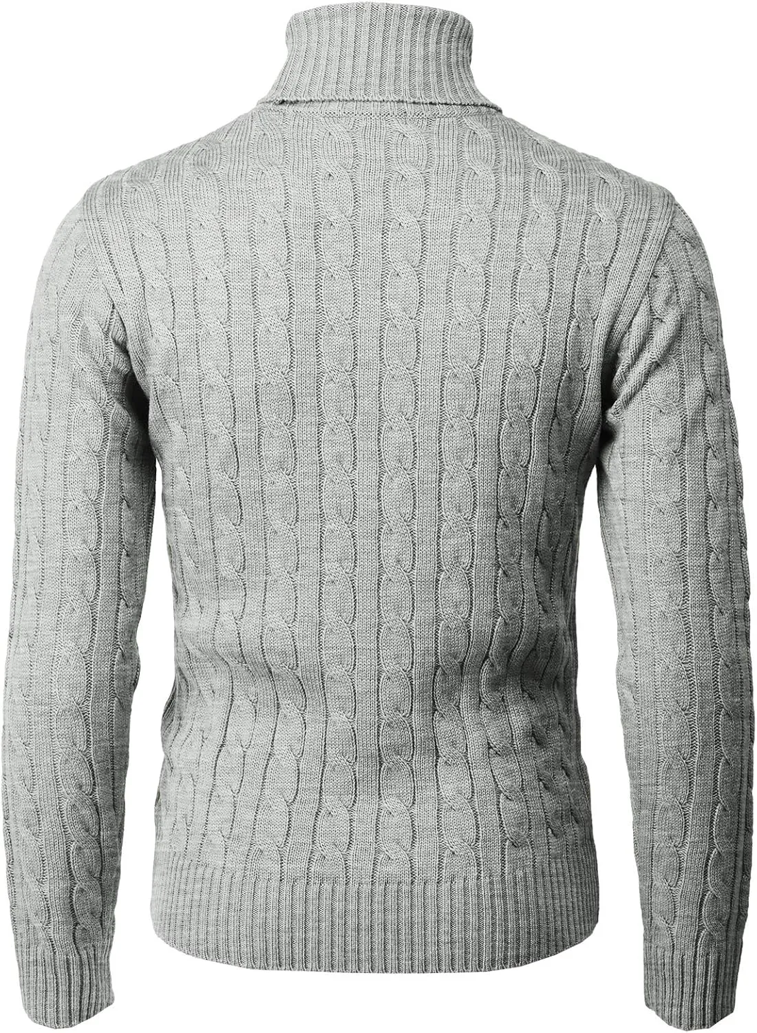 H2H Mens Slim Fit Turtleneck Pullover Sweaters Basic Tops Knitted Thermal