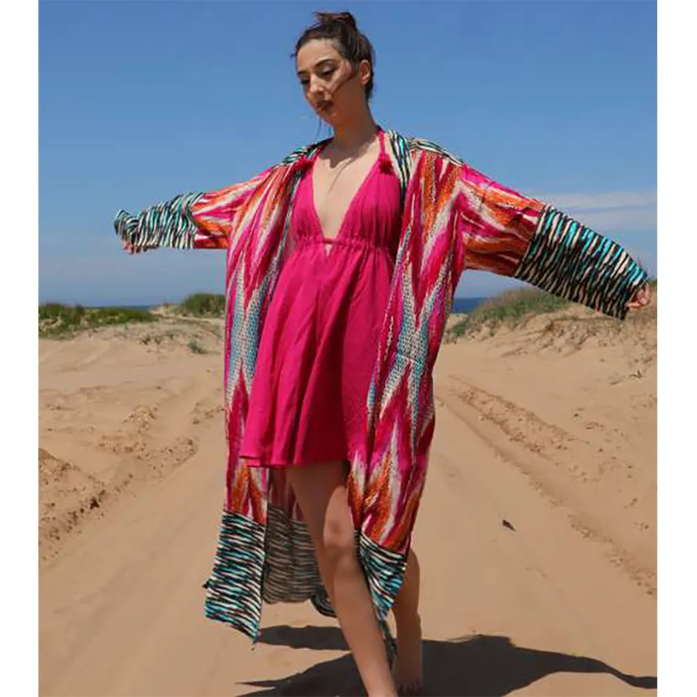 Herbal Silk Kimono Kaftan