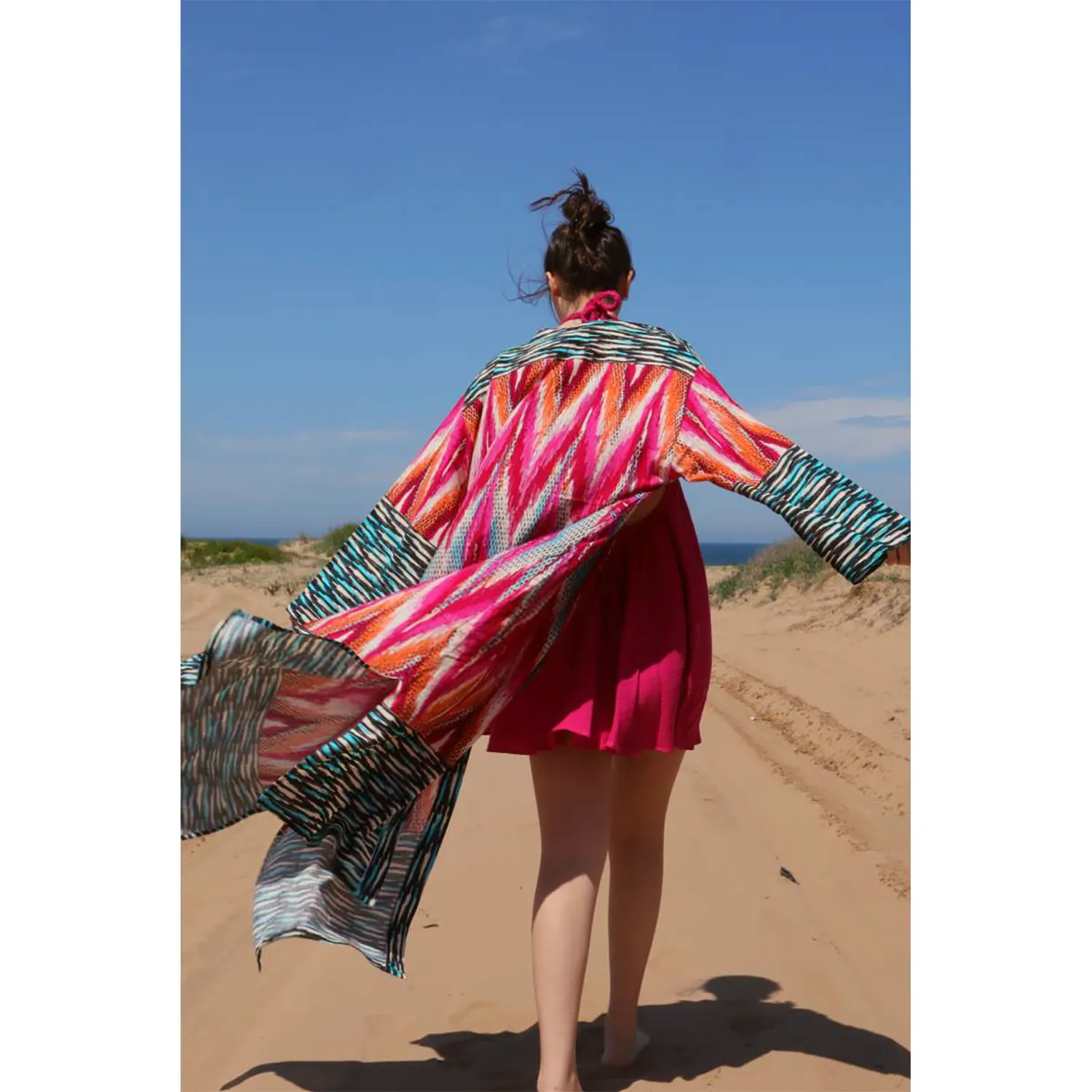 Herbal Silk Kimono Kaftan
