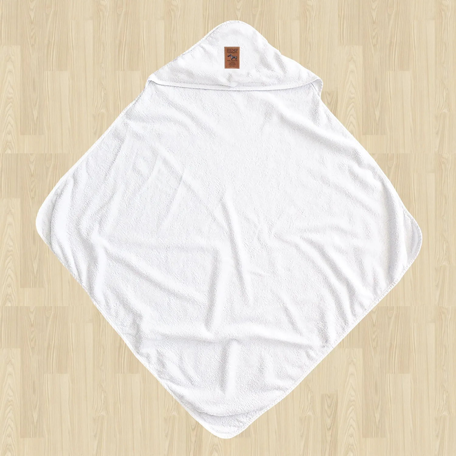 Hooded towel 100% Hemp Black (GOTS)