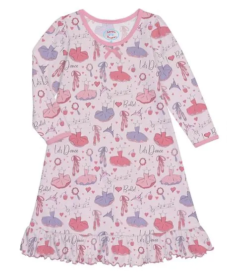 Long Sleeve Twirl Nightgown -Ballet