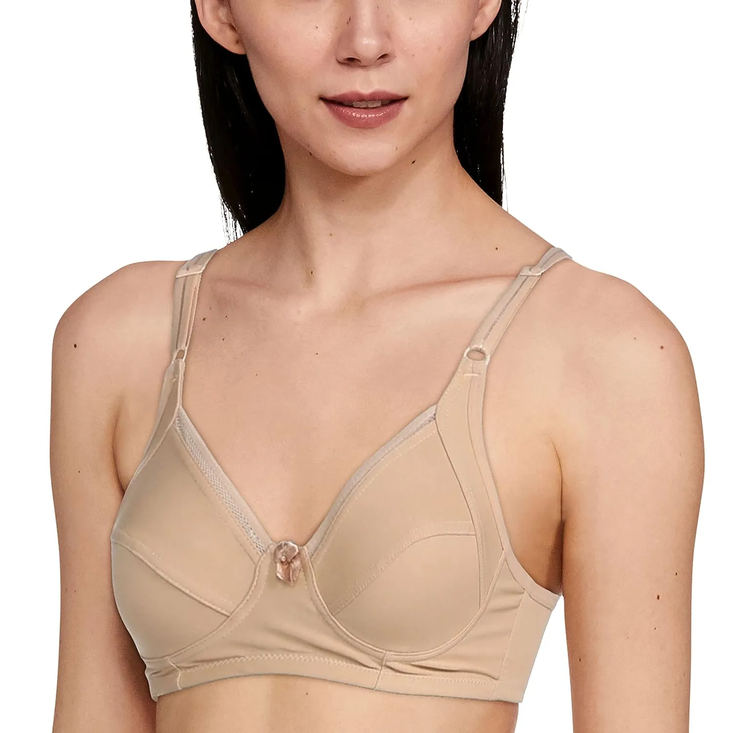 Lovable Pure Cotton Women All Day Long Beige Cotton Bra