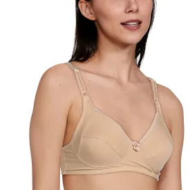 Lovable Pure Cotton Women All Day Long Beige Cotton Bra