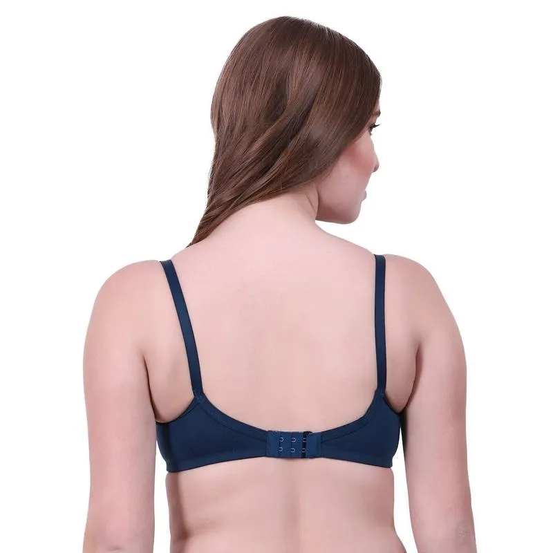 Lovable Women Full Coverage Classic Non Padded Bra Blue
