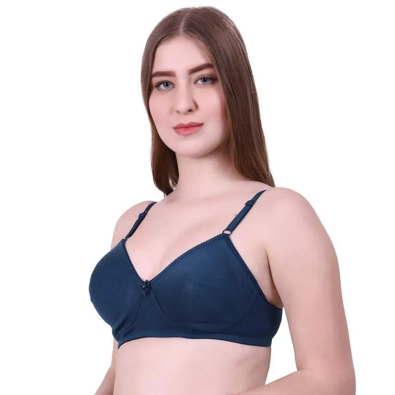 Lovable Women Full Coverage Classic Non Padded Bra Blue