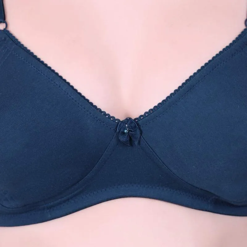 Lovable Women Full Coverage Classic Non Padded Bra Blue