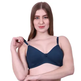 Lovable Women Full Coverage Classic Non Padded Bra Blue
