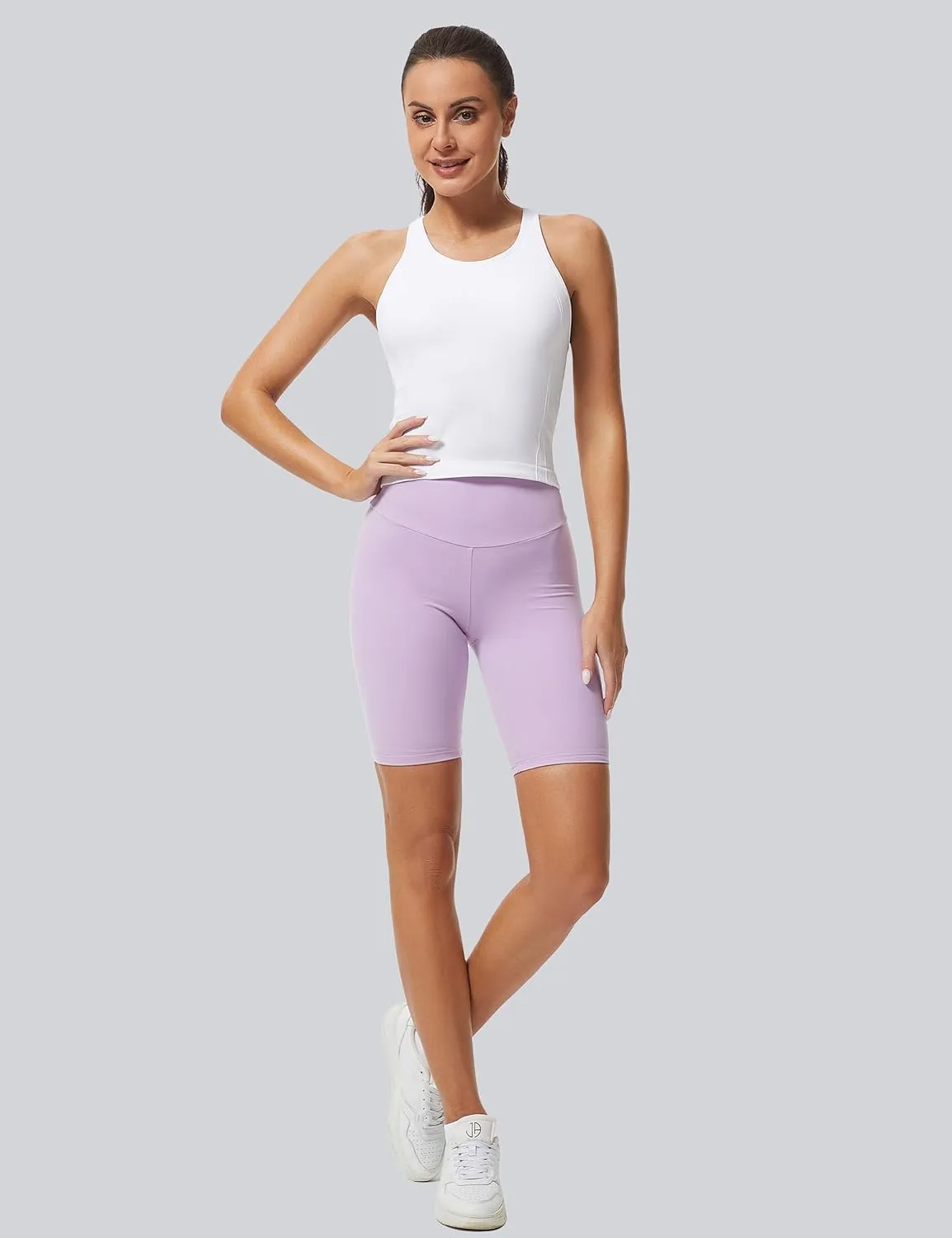 MathCat Workout Tank Tops for Women Racerback Basic Running Tanks Seamless Muscle Athletic Yoga Tops with Built in Bra