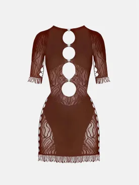 Miranda Dress Old Money Brown