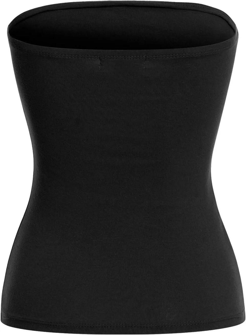 MixMatchy Women's Basic Casual Stretchy Long Bandeau Tube Top Strapless Undershirts