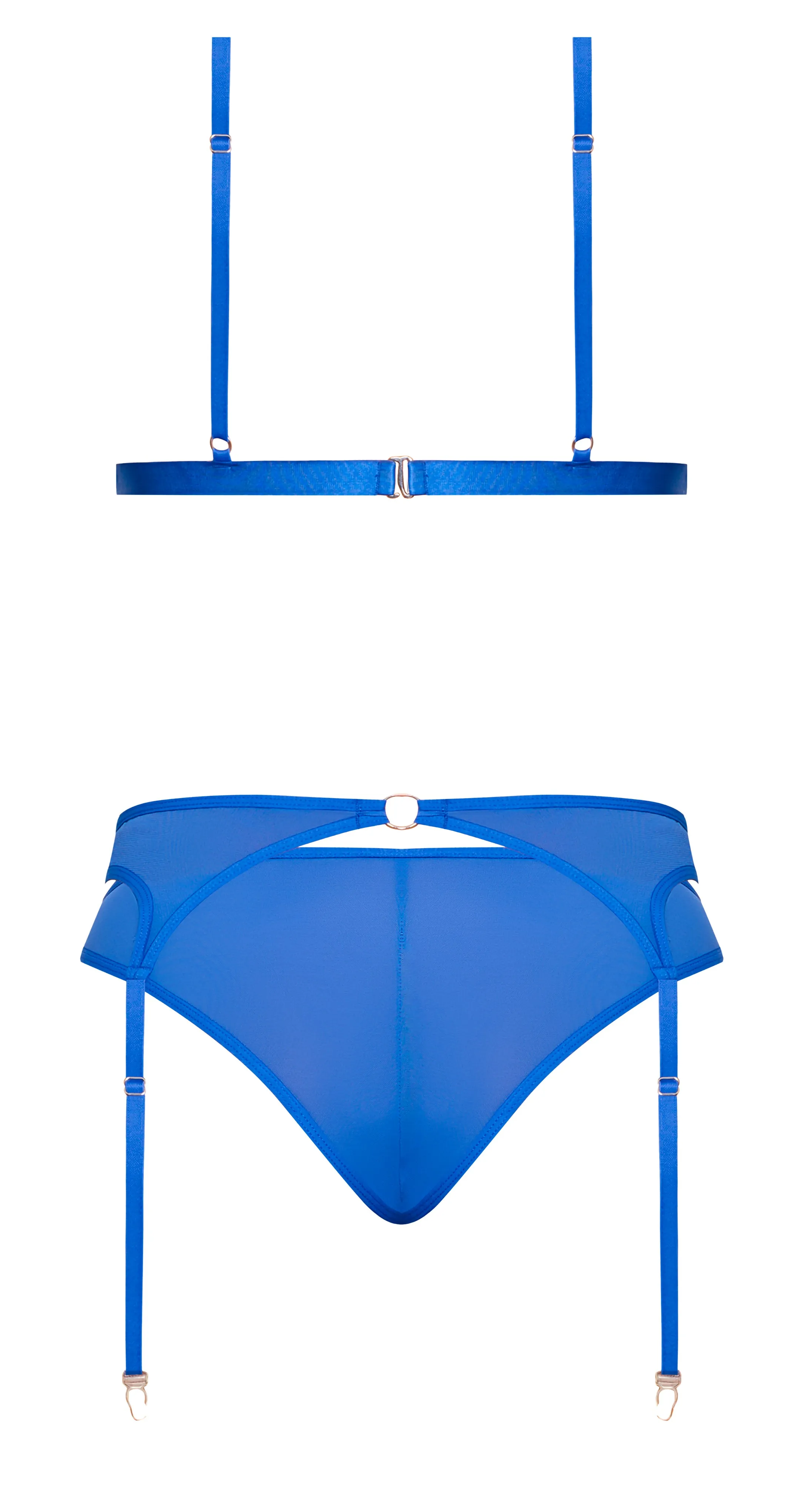 MS Sassy Bra, Garter&Rouched Panty Cob Q
