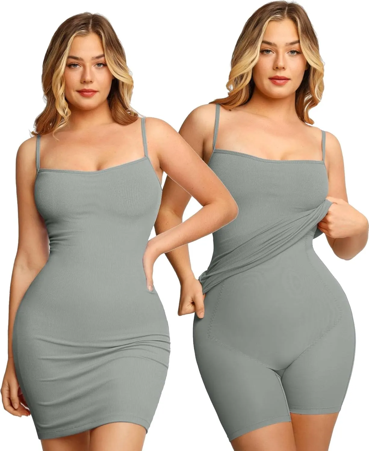 Popilush Summer Dresses for Women 2025 - Club Dress Cocktail Shapewear Mini Dress Spaghetti Straps Dinner Date Night Bodycon