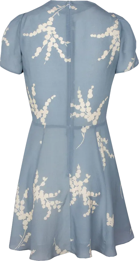 Réalisation Par The Luella Silk Mini Dress In Summer Loving Blue UK XXS
