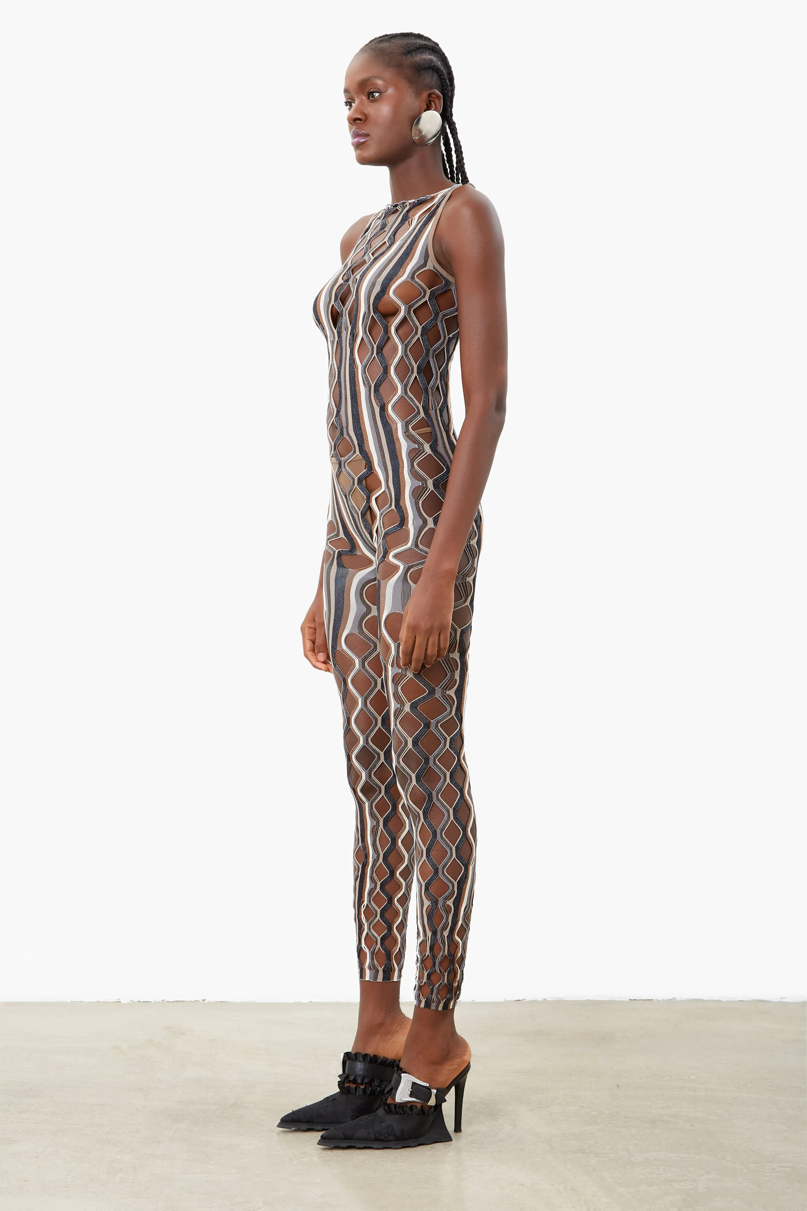 Reef Jumpsuit Oyster Stripe