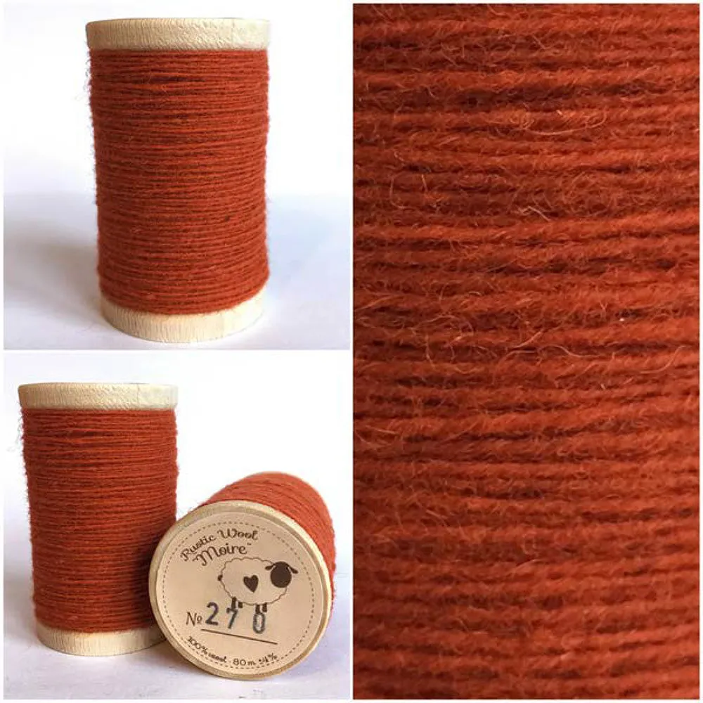 SPICED PUMPKIN Hand Dyed HALF YARD Wool Fabric for Wool Applique and Rug Hooking