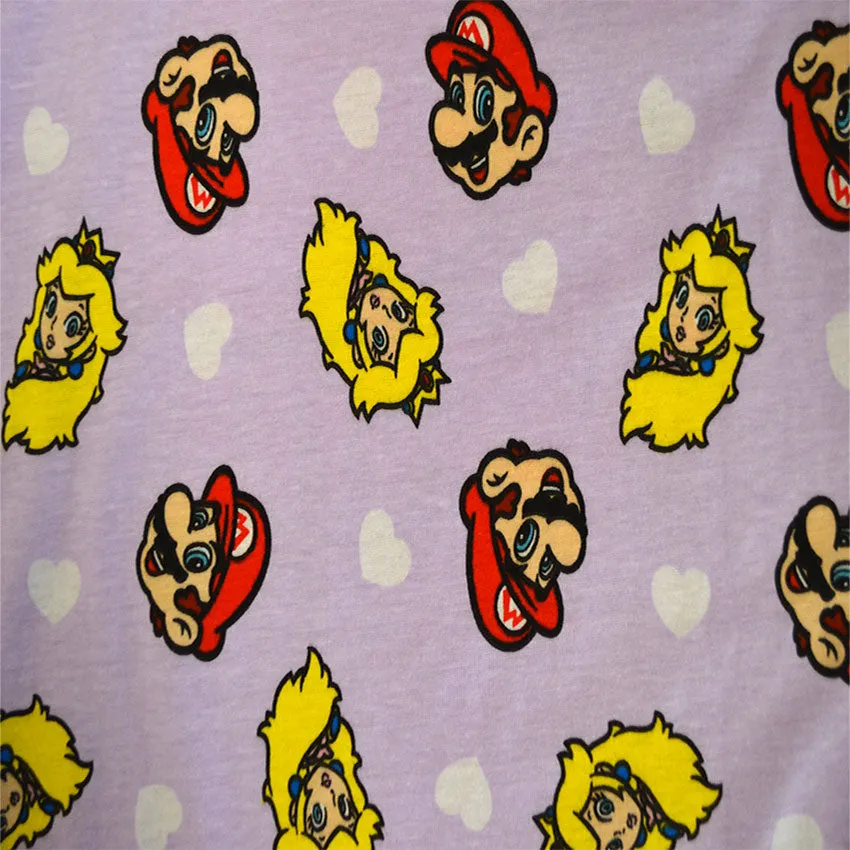 Super Mario Game Over Mario and Princess Peach Nightshirt