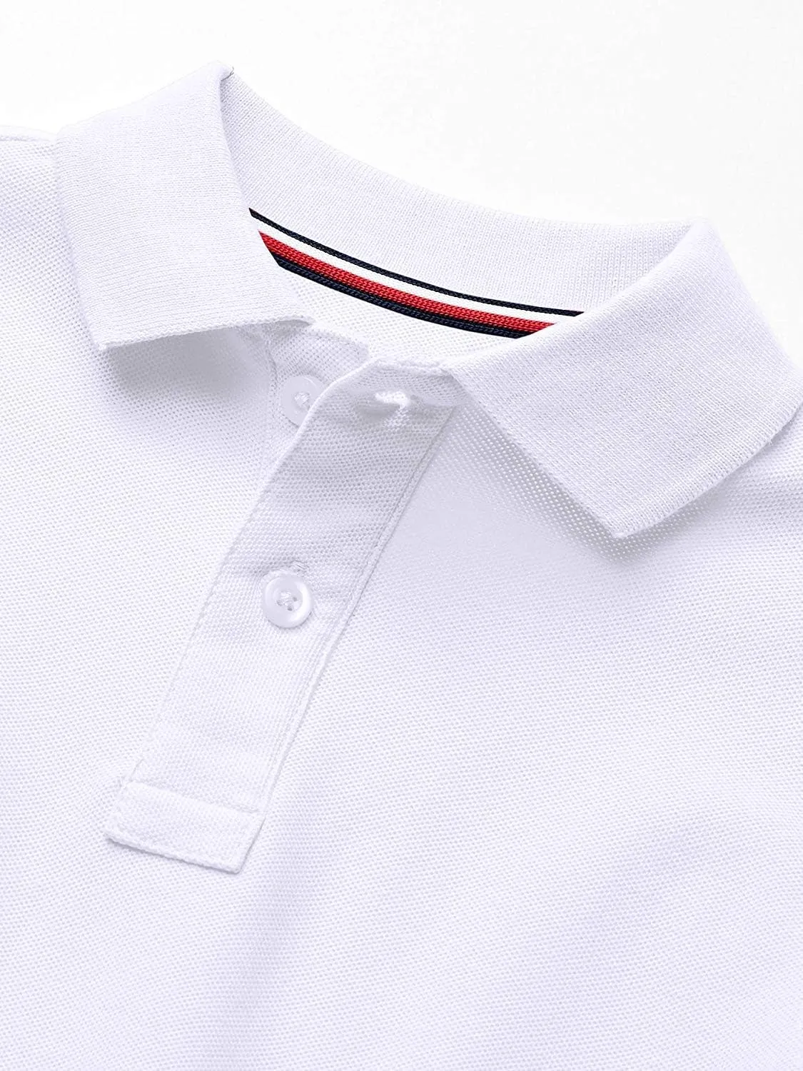 Tommy Hilfiger Kids' Long Sleeve Pique Co-ed Polo Collar Shirt