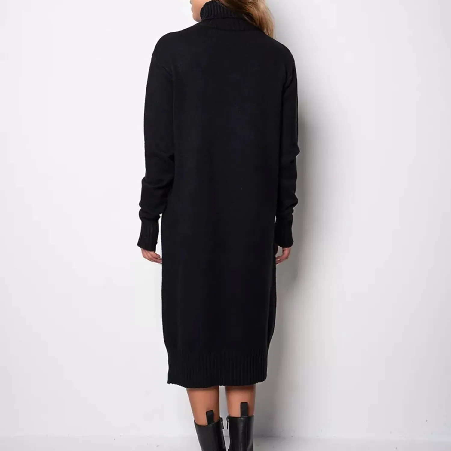 Turtle Neck Dress for Women,Womens Fall and Winter Fashion Sexy Slim Waisted Package Hip Dating Long Sleeve Dresses