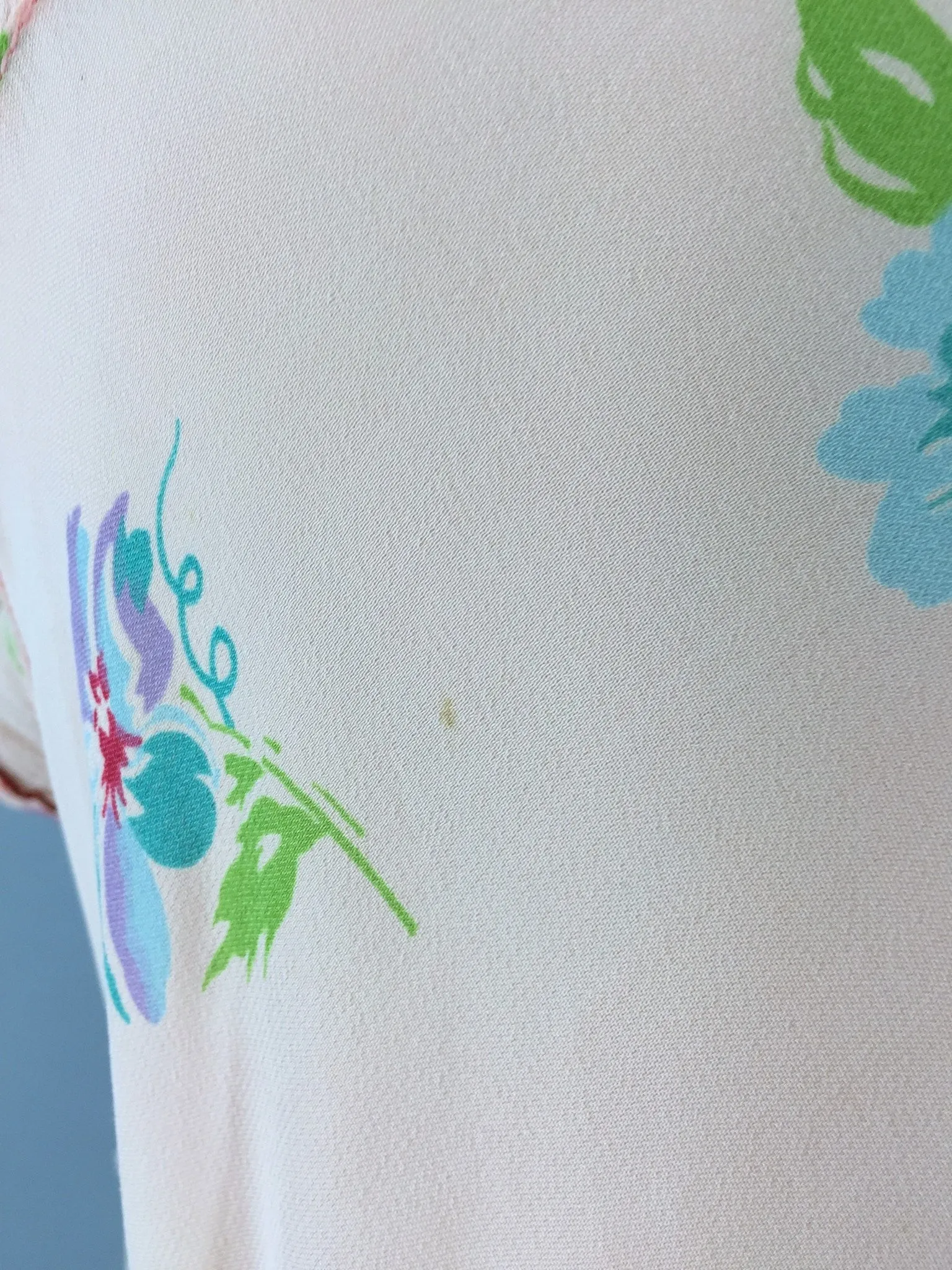 Vintage 1930s Bias Cut Floral Print Nightgown