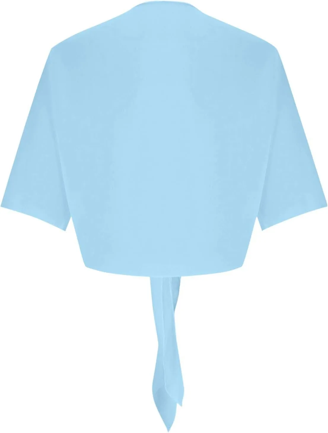 Women Shrug Chiffon Cardigan Open Front Short Sleeve Bolero 2025 Summer Lightweight Tie Front Top Rash Guard for Dress