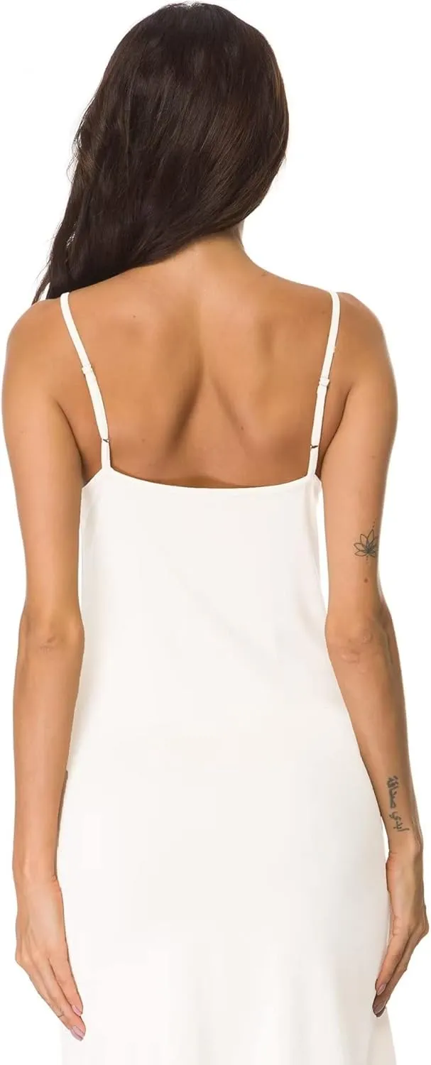 Women's Full Slip Under Adjustable Spaghetti Strap Cami Mini Dress